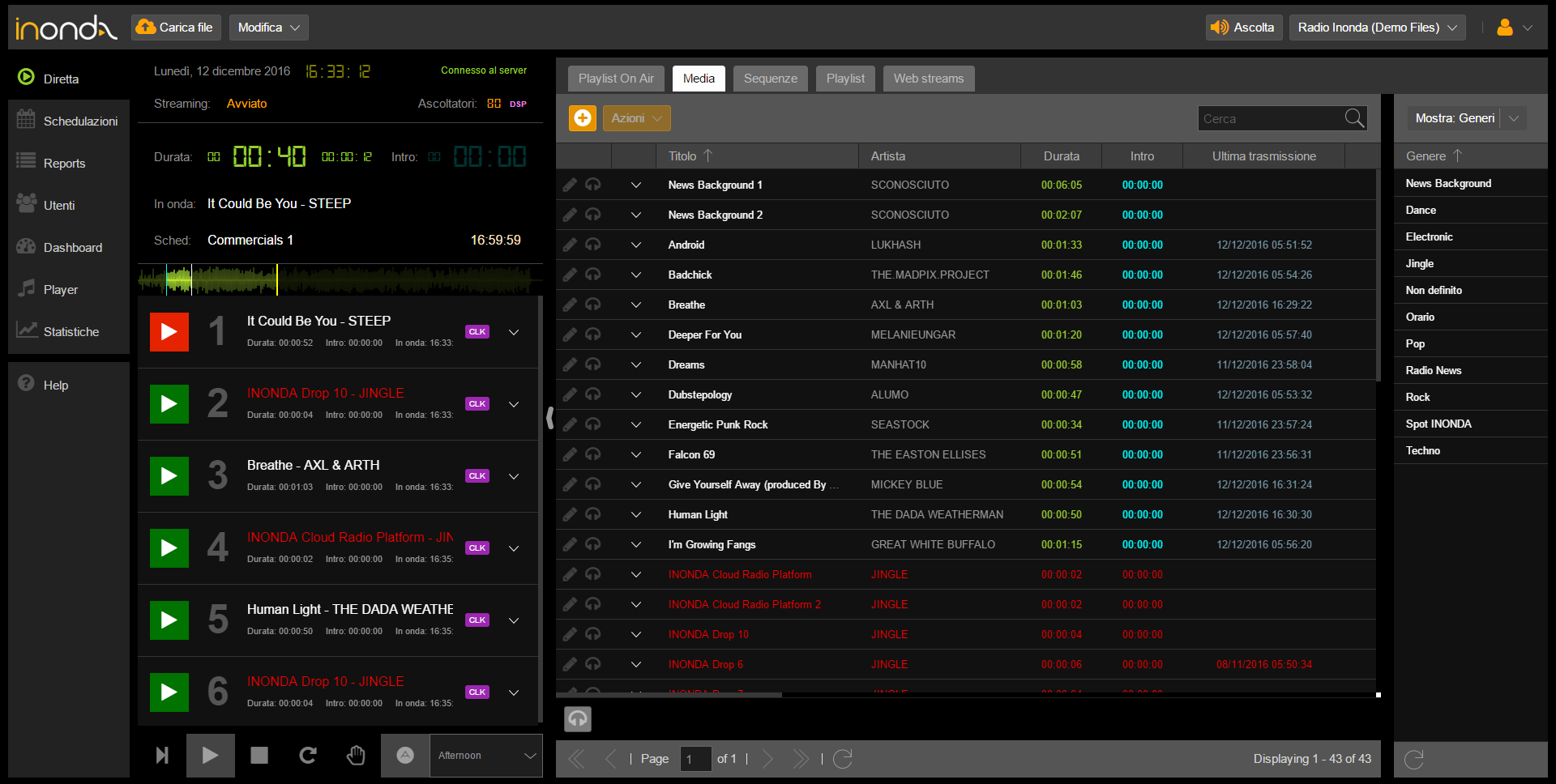 cloud radio automation